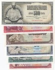 Yugoslavia, 10 Dinara, 50 Dinara, 100 Dinara (2) and 500 Dinara (2), 1963-1981, UNC, (Total 6 banknotes) 
Estimate: $15-30