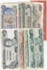 Queen Elizabeth II lot, (Total 12 banknotes)
Bahamas 50 Cents (2), 1 Dollar (3), Bermuda 1 Dollar, Canada 1 Dollar (2), 2 Dollar, Great Britain 1 Pou...