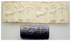 Near Eastern Stone Cylinder Seal
(44,5mm 21,3g)