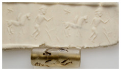 Near Eastern Stone Cylinder Seal
(32,3mm 13,3g)