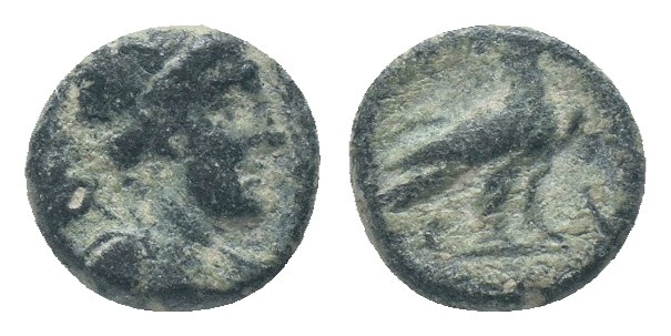 PHRYGIA. Kibyra, 2nd-1st centuries BC. AE
Obv: Helmeted head of Athena right.
...