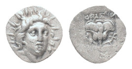 ISLANDS off CARIA, Rhodos. Rhodes. Circa 170-150 BC. Hemidrachm. AR "Plinthophoric" coinage. Dexagoras, magistrate Obv: Radiate head of Helios right R...