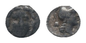 PISIDIA, Selge, Obol. 350-300 BC. AR Obv: Facing head of Gorgoneion.
Rev: Helmeted head of Athena right, astragal behind. Condition: Good very fine
...