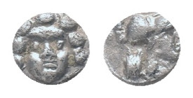 PISIDIA, Selge, Obol. 350-300 BC. AR Obv: Facing head of Gorgoneion.
Rev: Helmeted head of Athena right, astragal behind. Condition: Good very fine
...