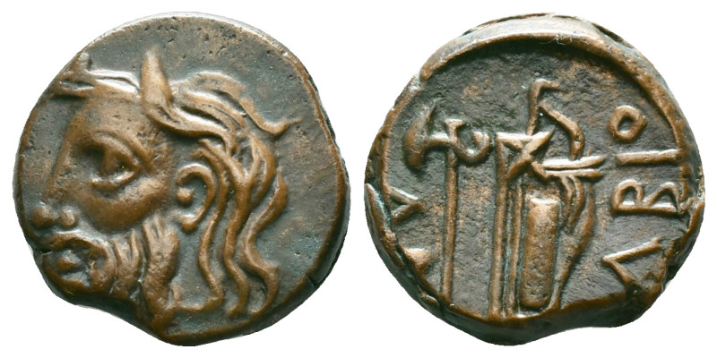 Greek Coins

SKYTHIA. Olbia. Ae (Circa 310-280 BC). Obv: Horned head of Boryst...