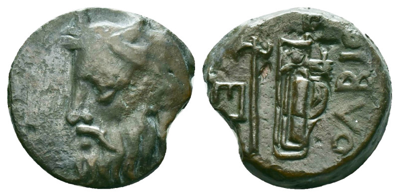 Greek Coins

SKYTHIA. Olbia. Ae (Circa 310-280 BC). Obv: Horned head of Boryst...