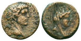 Roman Provincial CoinsCilicia or Northern Syria, Uncertain Caesarea. Claudius. A.D. 41-54. Æ (20 mm, 6.94 g, 12 h). Laureate head of Claudius right / ...