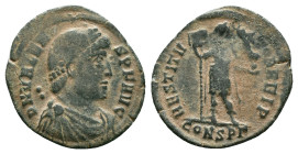 Roman ImperialValens. (364-367 AD). Æ Follis. Constantinople. Reference : "Repatinated"Condition: Very Fine