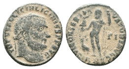 Roman Imperial CoinsLicinius I. A.D. 308-324. Æ follis Reference : "Repatinated"Condition: Very Fine