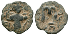 ARAB-BYZANTINE. Early Caliphate (636-660). Reference : "Repatinated"Condition: Very Fine