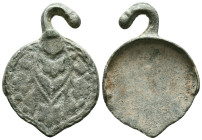 ROMAN BRONZE APLIQUE

Reference :
Condition: Very Fine

Weight: 10.6 gr.
Diameter: 44.4 mm