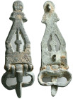BYZANTINE BRONZE MILITARY BUCKLE.(7st-9th century).Ae.
