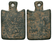 Islamic Bronze Amulet

Reference :
Condition: Very Fine

Weight: 7,26 gr.
Diameter: 31.2 mm
