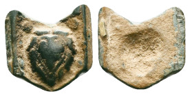 ROMAN BRONZE APLIQUE.(1st-2nd century).Ae.