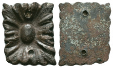Roman Bronze Object

Reference :

Condition: Very Fine

Weight: 11.6 gr.
Diameter: 28.2 mm