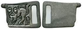 ROMAN BRONZE MILITARY BUCKLE.(1st-2nd century).Ae.Reference :Condition: Very Fine