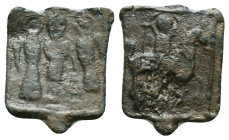 Byzantine Lead  Amulet.(Circa 6th - 9th century).Ae.Reference :Condition: Very Fine