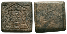BYZANTINE BRONZE WEIGHT.(Circa 6th - 9th century).Ae.Reference :Condition: Very Fine