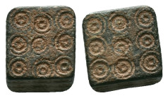 BYZANTINE BRONZE WEIGHT.(Circa 6th - 9th century).Ae.Reference :Condition: Very Fine
