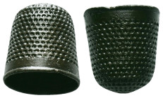 BYZANTINE BRONZE THIMBLE RING ( 7th - 10th ) AE.Reference :Condition: Very Fine