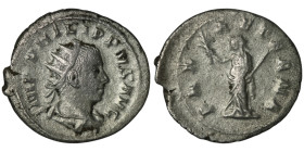 Philip II (AD 247-249). Rome
AR Antoninianus (25mm, 3,53g)
Obv: IMP M IVL PHILIPPVS AVG. Radiate, draped and cuirassed bust of Philip II to right, see...