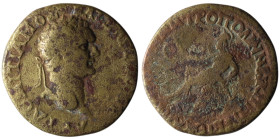 BITHYNIA. Nicaea. Domitian (AD 81-96)
AE Bronze (25mm, 8,77g)
Obv: ΑΥΤ ΔΟΜΙΤΙΑΝΟΣ ΚΑΙΣΑΡ ΣΕΒ ΓΕΡ. Laureate head of Domitian, right
Rev: ΡΩΜΗΝ ΜΗΤΡΟΠΟΛ...