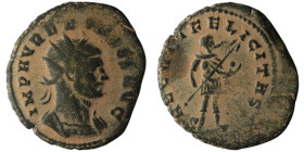Aurelian (AD 270-275). Kyzikos
Antoninianus (23mm, 3,75g)
Obv: IMP AVRELIVS AVG. Radiate and cuirassed bust right. 
Rev: SAECVLI FELICITAS. Aurelian s...