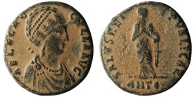 Aelia Flaccilla, Augusta (379-386/8 AD). Antioch
AE Follis (21mm, 5,22g)

Artificial sandpatina