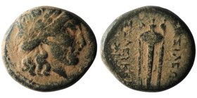 SELEUKID KINGS. Seleukos I Nikator (312-281 BC). Antioch on the Orontes
AE Bronze (20mm, 6,65g)

Artificial sandpatina