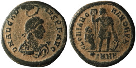 Arcadius (AD 383-388). Nicomedia
AE Follis (24mm, 5,45g)

Artificial sandpatina