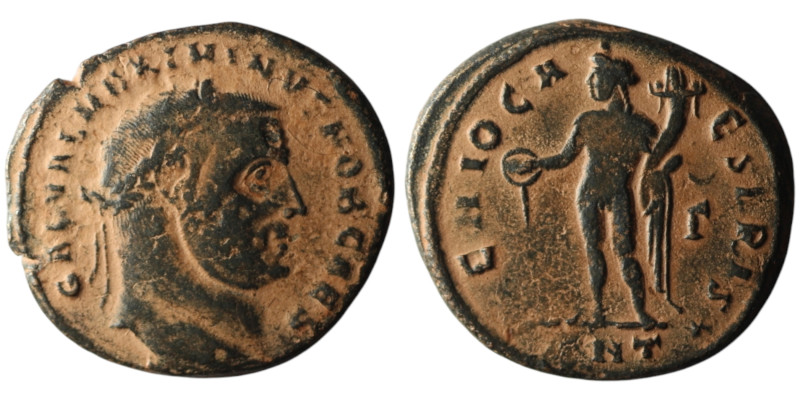 Maximinus II Daia, Caesar (AD 305-309). Antioch
AE Follis (25mm, 6,92g)

Artific...