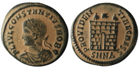 Constantius II, Caesar (AD 324-337). Nicomedia
AE Follis (20mm, 2,68g)

Artificial sandpatina