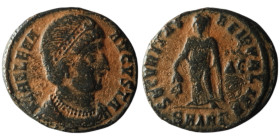 Helena, Augusta (AD 324-328/30). Antioch
AE Follis (19mm, 3,01g)

Artificial sandpatina
