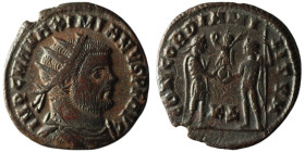 Maximianus Herculius (AD 286-305). Kyzikos
AE Antoninianus (21mm, 2,39g)