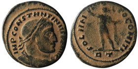 Constantine I 'the Great' (AD 307/10-337). Rome
AE Follis (21mm, 2,95g)

Artificial sandpatina