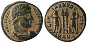 Constantine I 'the Great' (AD 307/10-337). Antioch
AE Follis (19mm, 2,69g)

Artificial sandpatina