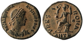 Valentinian II (AD 375-392). Antioch
AE Follis (18mm, 2,70g)

Artificial sandpatina