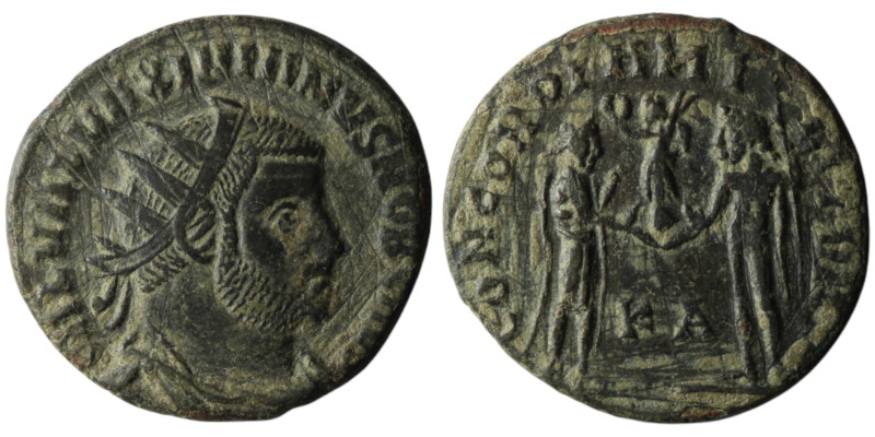 Maximianus Herculius (AD 286-305). Kyzikos
AE Antoninianus (19mm, 2,84g)