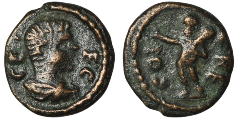 PISIDIA. Cremna. Geta, AD 198-211
AE Bronze (14mm, 1,42g)