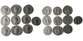 10 pieces Roman Imperial coins / SOLD AS SEEN, NO RETURN!