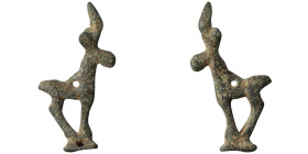 Ancient bronze figurine of stag
(36mm, 4,46g)