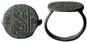 Ancient bronze ring seal
(20mm, 3,67g)