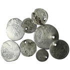 8 pieces Islamic silver coins / SOLD AS SEEN, NO RETURN!