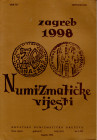 AA.VV. Numizmatika Vijesti. Zagreb, 1998. pp 231, illustrazioni nel testo. rilegatura editoriale, buono stato, ottimo contributo di Gorini su Egina e ...