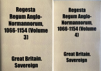 AA.VV. Regesta Regum Anglo-Normannorum, 1066-1154. 2 Vol. 2011. Brossura ed. Vol. 3 pp. 594. Vol. 4 pp. 43. Ottimo stato.