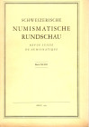 AA.VV. REVUE SUISSE DE NUMISMATIQUE. Band XLVIII. Bern, 1969. Pp.227, tavv.48. Sommaire: - COLIN MARTIN. Le trésor de Corcelles-près-Payerne. La trouv...