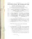 AA.VV. GAZETTE NUMISMATIQUE SUISSE. Bern, 1973 - 1974. 8 fascicoli completi, con 200 piu pagine con illustrazioni. Brossure editoriale, ottimo stato. ...