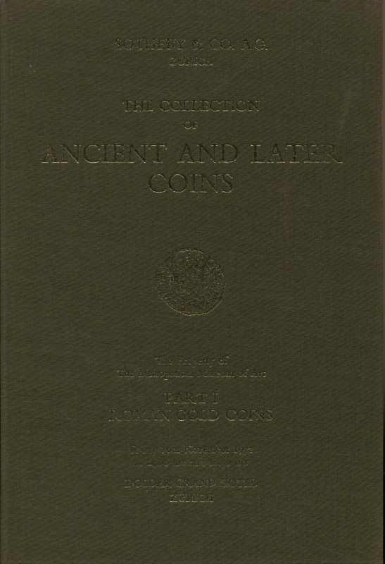 SOTHEBY & CO A.G. - Zurich, 10 - November, 1972. The collection ancient and late...