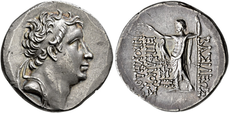 KINGDOM OF BITHYNIA. NICOMEDES IV PHILOPATOR, king 94-74 BC. Tetradrachm, Prusa,...