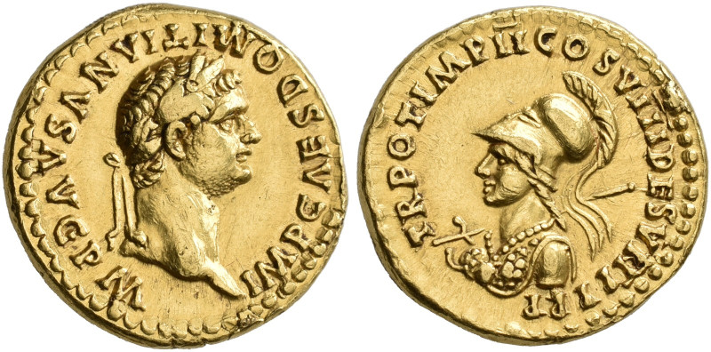 COINS OF THE ROMAN EMPIRE. DOMITIANUS, AD 81-96. Aureus, about 82. AV 7.57 g. IM...